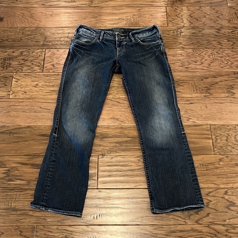 Silver Jeans Santorini Low Rise Crop Size 28
